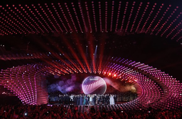 Pirmojo „Eurovizijos“ pusfinalio generalinės repeticijos akimirka