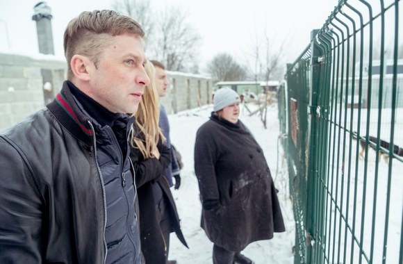 Egidijus Dragūnas gyvūnų prieglaudoje