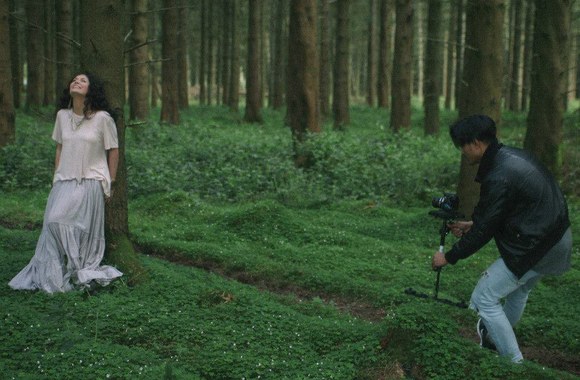 Alicija savo klipo filmavime