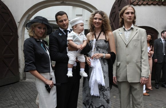 Violeta Repčenkaitė-Blėdienė pakrikštijo sūnų