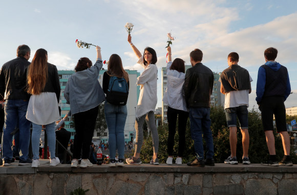 Protestai Baltarusijoje prieš suklastotus prezidento rinkimų rezultatus / „Scanpix“ nuotr.