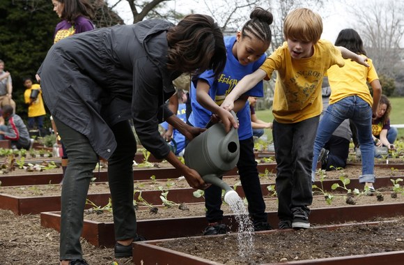 Michelle Obama su vaikais