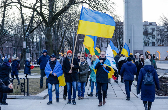 Vienybės ir solidarumo akcija „Laisvė šviečia“ Kaune / Teodoro Biliūno nuotr.