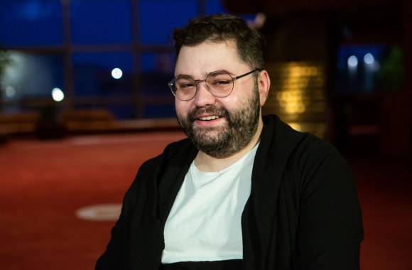 Rafailas Karpis laidoje „Džentelmenų pokalbiai“/Gretos Skaraitienės nuotr.