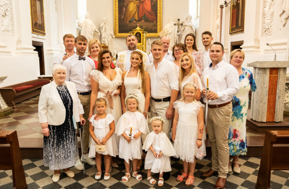 Krikštynų akimirka / Dariaus Kučio nuotr.