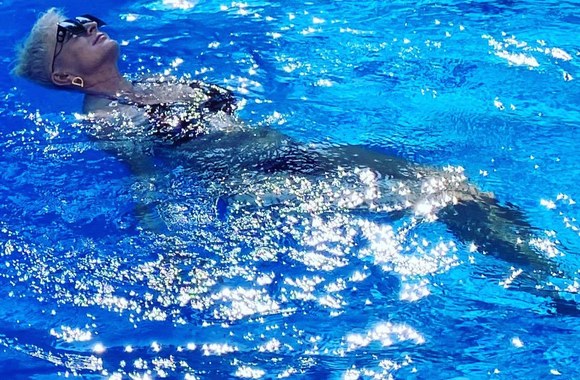 Aušros Delval atostogų Lietuvoje akimirka / Asmeninio albumo nuotr.