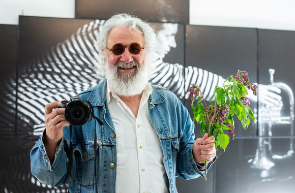 Vytautas Suslavičius pristatė fotografijos parodą „Įkalinti džiaze“ / G. Skaraitienės / „Žmonės Foto“ nuotr.