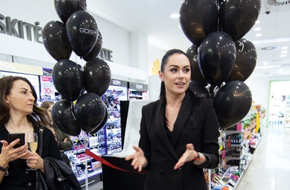 Dekoratyvinės kosmetikos „Gosh“ naujovių pristatymo vakaras/Deivido Bendžiaus nuotr.