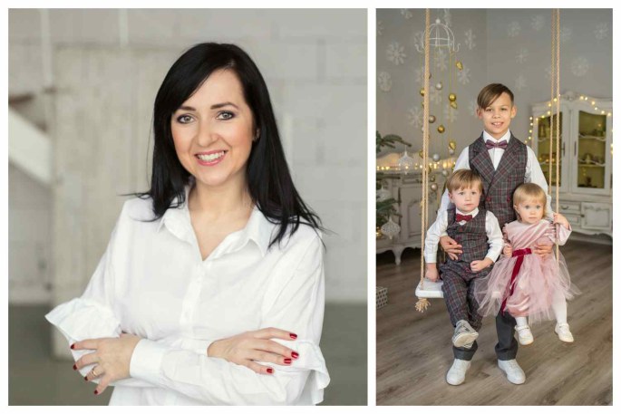 Eglė Visockaitė-Damaševičienė ir jos kurti vaikiški drabužiai / Dano Ruginio ir „Fotopastelė Photography“ nuotr.
