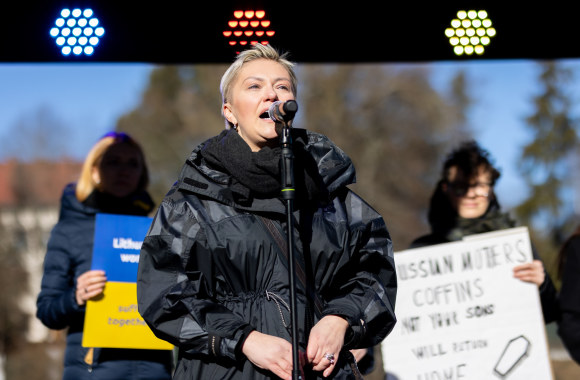 Protestas prie Rusijos ambasados / Luko Balandžio nuotr.