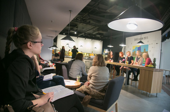 Spaudos konferencijos akimirka