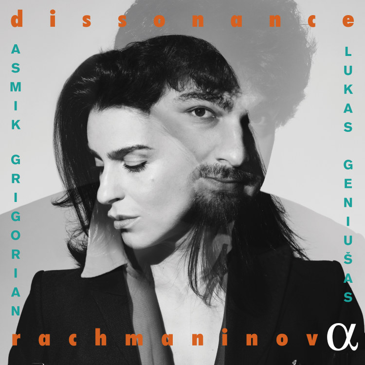Asmik Grigorian ir Lukas Geniušas / albumo „Dissonance“ viršelis