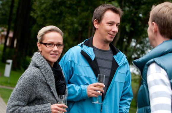 Vytautas Kernagis jaunesnysis su žmona Rima