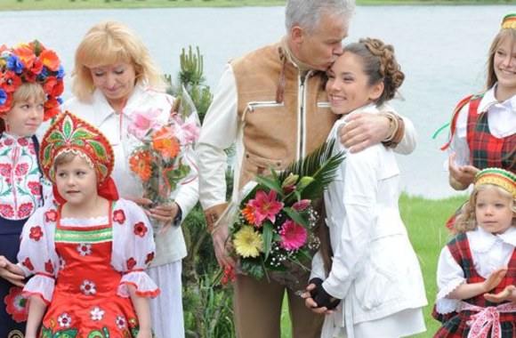 Jurijus Borisovas ir Viktorija Borisova: princesės puota 