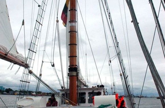 Artėjant „The Tall Ships' Races Baltic 2009“ žvaigždės išplaukė į atvirą jūrą