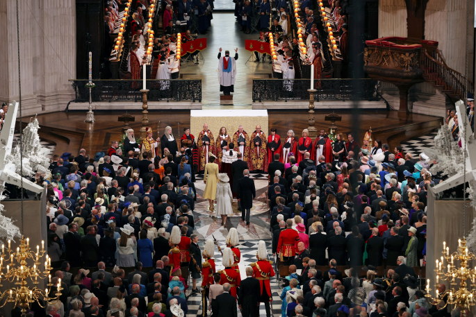 Pamaldos Londone už platininį valdymo jubiliejų mininčią Elizabeth II / „Scanpix“ nuotr.