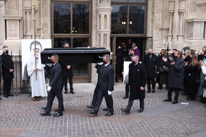Gaspardo Ullielio laidotuvės Paryžiuje / „Scanpix“ nuotr.