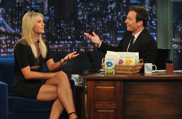 Marija Šarapova ir Jimmy Fallonas