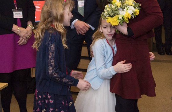 Kembridžo kunigaikštienės Catherine vizito Velse akimirkos