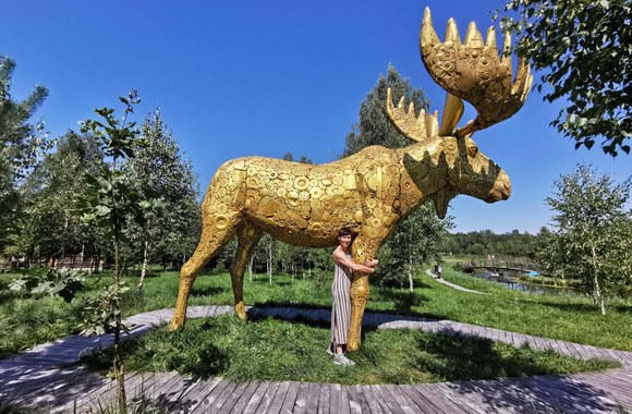 Diana Gedeikytė-Jakutienė Auksinio elnio dvare / Asmeninio albumo nuotr.