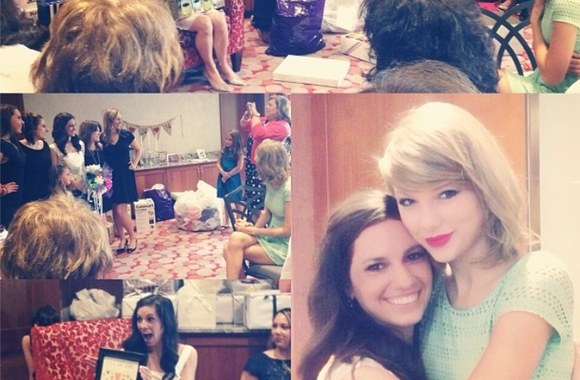 Taylor Swift savo gerbėjos Genos mergvakaryje