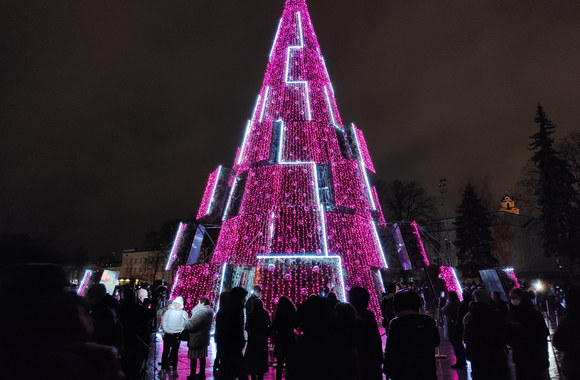Vilniaus Kalėdų eglė / Pauliaus Peleckio / „ŽMONĖS Foto“ nuotr.