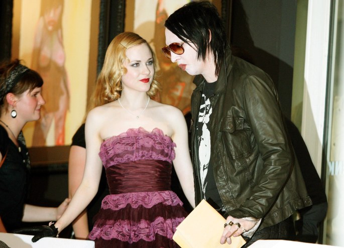 Marilyn Mansonas ir Evan Rachel Wood / SCANPIX nuotr.