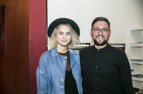 Audrius Solominas su žmona