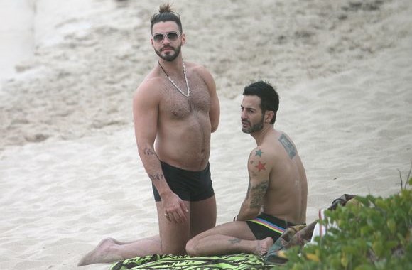 Dizaineris Marcas Jacobsas su draugu atostogavo Švento Baltramiejaus saloje.