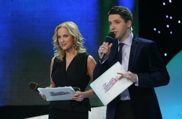 Projekto „LNK Muzikos akademija“ vėdėjai - Rolandas Vilkončius ir Inga Jankauskaitė   