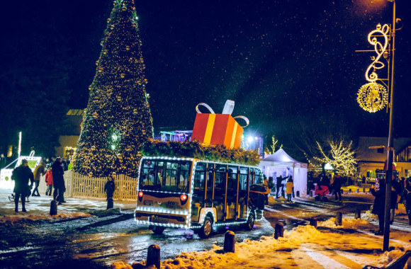Kalėdų eglės įžiebimas Birštone / Pauliaus Grigaliūno nuotr.