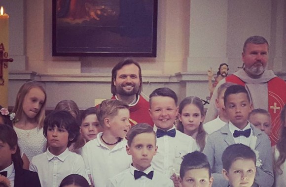 Milisandros ir Algirdo Radzevičių sūnaus pirmoji komunija