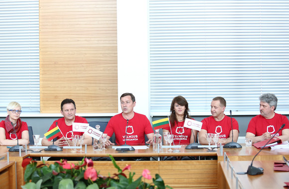 Spaudos konferencijos akimirka