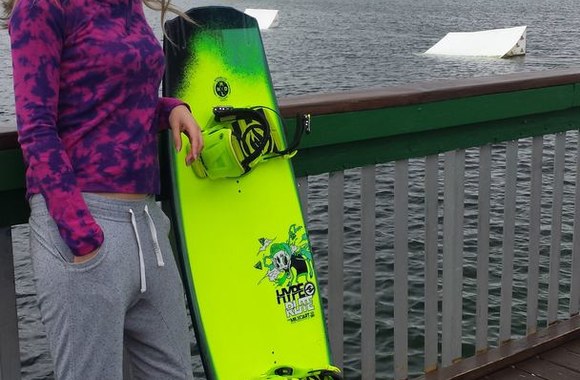 Birutė Marozaitė „Ski Rixen“ parke prie Majamio