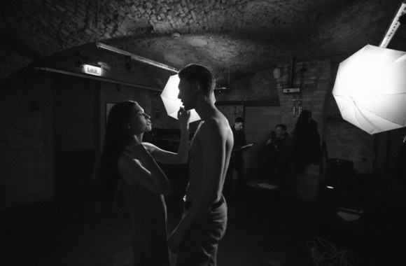 Klipo filmavimo akimirka