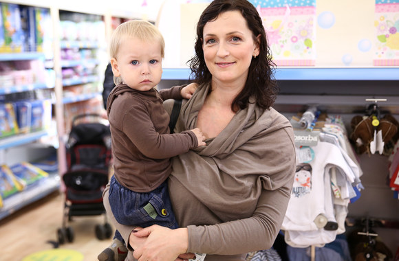 Kristina Savickytė-Damanskienė su sūnumi Motiejumi