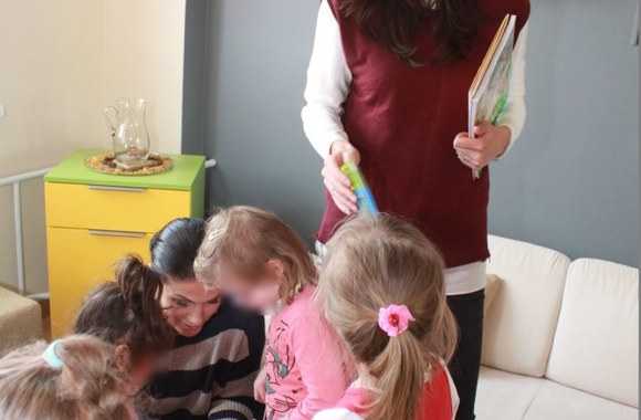 Giedrė Rusytė ir Marija Dubickienė su vaikais