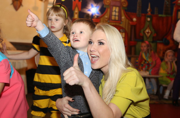 Natalija Bunkė su sūnumi Kristupu