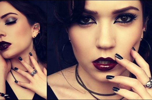 VIDEO kadras: Makiažo idėja Helovinui: Gotiškas įvaizdis