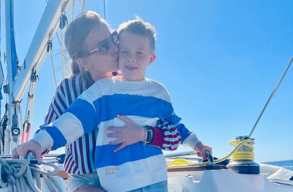 Vaida Skaisgirė su sūnumi Atu / Asmeninio archyvo nuotr.