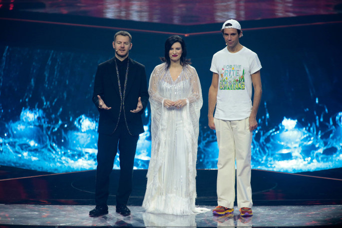  Laura Pausini 2022-ųjų „Eurovizijoje“ / „Scanpix“ nuotr.