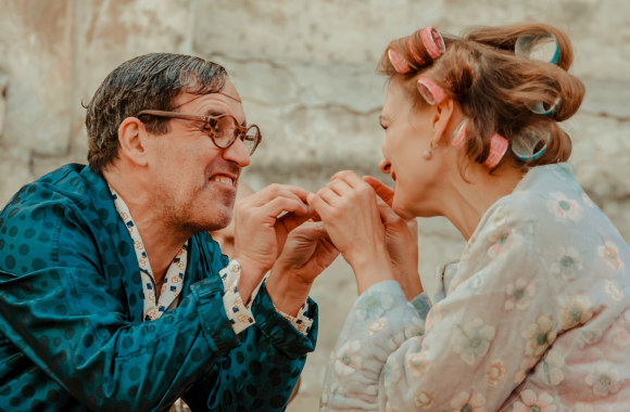 Gatvės teatro spektaklis „Brutti“ / D.Putino nuotr.