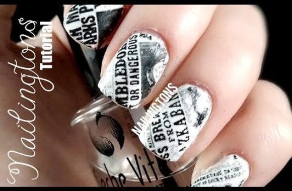 VIDEO kadras: Manikiūras su spausdintu paveikslėliu