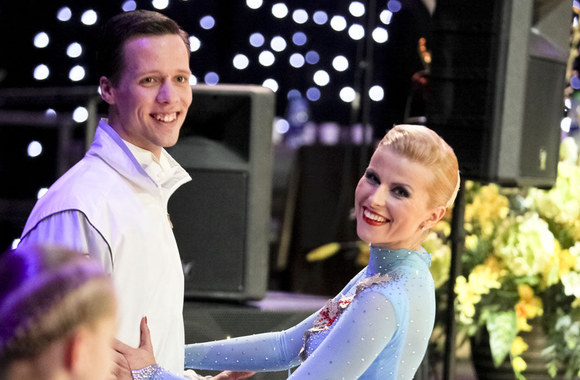 Rūta Mikelkevičiūtė su partneriu Andriumi Jaracku varžybose „Gintarinė pora 2012“