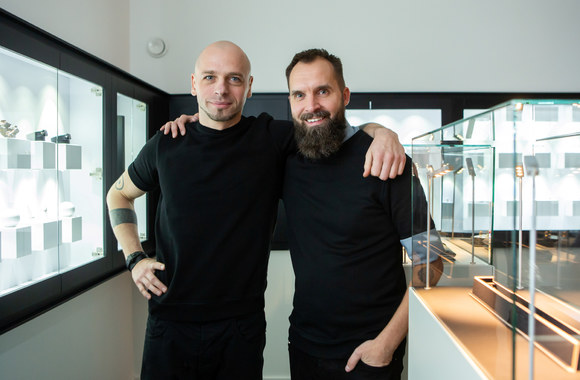 Giedriaus Paulausko ir Silvijaus Martinėlio aksesuarų pristatymo akimirka