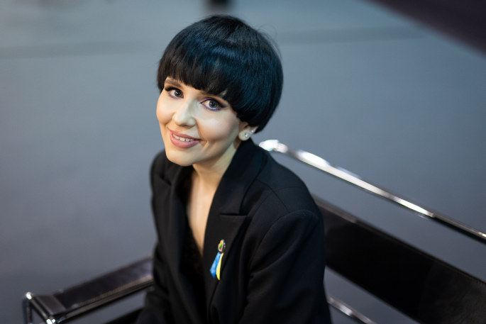 Monika Liu po generalinės „Eurovizijos“ repeticijos / Luko Balandžio nuotr.