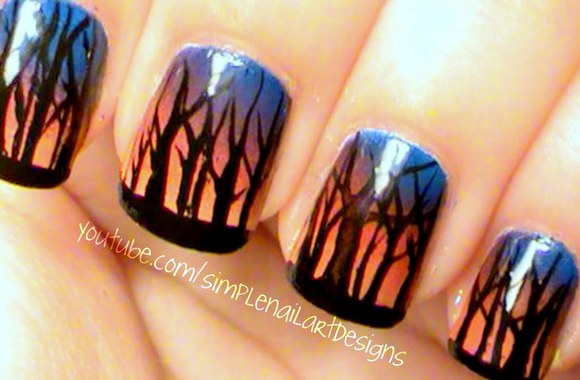 VIDEO kadras: Manikiūras „Rudens saulėlydis“