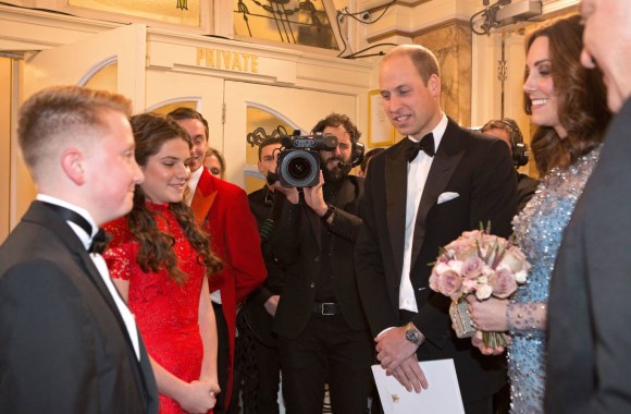 Kembridžo hercogienė Catherine ir princas Williamas dalyvavo Karališkojoje varjetėje