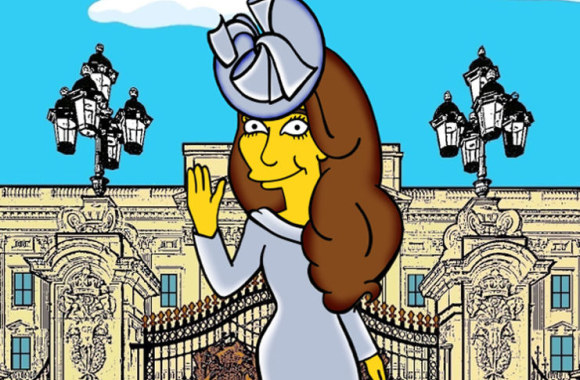 Kembridžo hercogienė Catherine perkelta į „Simpsonų“ pasaulį