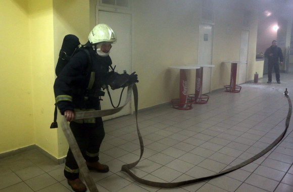 Gaisras televizijos projekto „Kadagys“ metu